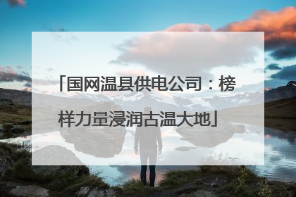 国网温县供电公司：榜样力量浸润古温大地