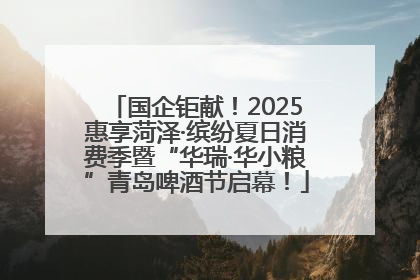 国企钜献！2025惠享菏泽·缤纷夏日消费季暨“华瑞·华小粮”青岛啤酒节启幕！