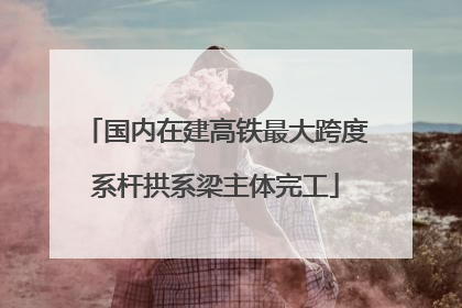 国内在建高铁最大跨度系杆拱系梁主体完工