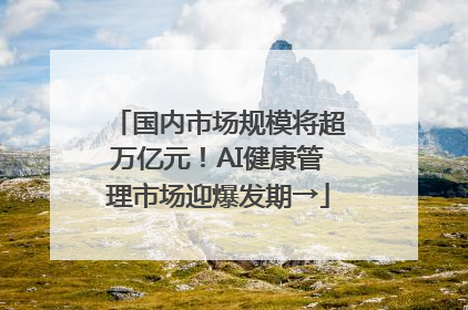 国内市场规模将超万亿元！AI健康管理市场迎爆发期→