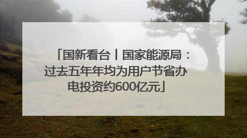 国新看台丨国家能源局：过去五年年均为用户节省办电投资约600亿元