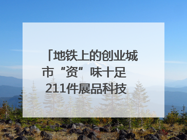 地铁上的创业城市“资”味十足 211件展品科技与烟火气完美融合｜西博视界