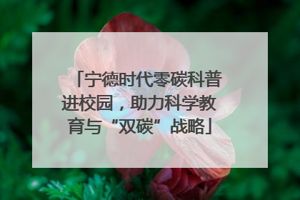 宁德时代零碳科普进校园，助力科学教育与“双碳”战略