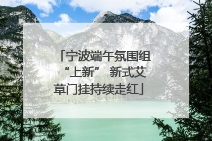 宁波端午氛围组“上新” 新式艾草门挂持续走红