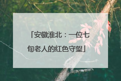 安徽淮北：一位七旬老人的红色守望