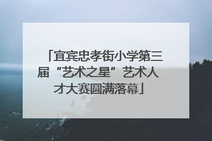 宜宾忠孝街小学第三届“艺术之星”艺术人才大赛圆满落幕