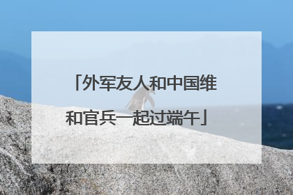 外军友人和中国维和官兵一起过端午