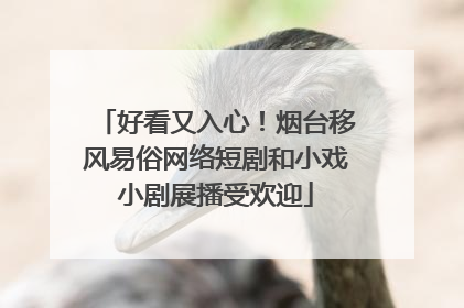 好看又入心！烟台移风易俗网络短剧和小戏小剧展播受欢迎