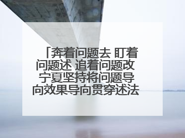 奔着问题去 盯着问题述 追着问题改 宁夏坚持将问题导向效果导向贯穿述法工作始终