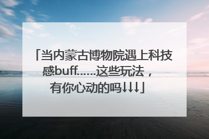 当内蒙古博物院遇上科技感buff……这些玩法，有你心动的吗↓↓↓