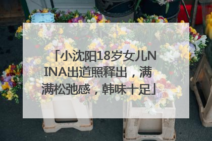 小沈阳18岁女儿NINA出道照释出，满满松弛感，韩味十足
