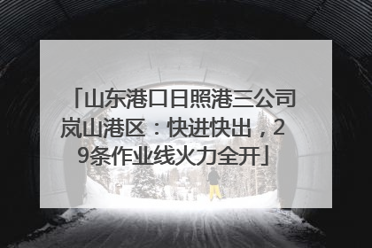 山东港口日照港三公司岚山港区：快进快出，29条作业线火力全开