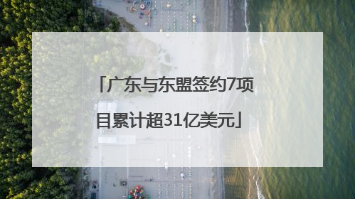 广东与东盟签约7项目累计超31亿美元