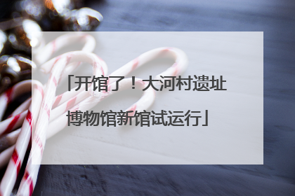 开馆了！大河村遗址博物馆新馆试运行