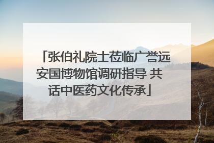 张伯礼院士莅临广誉远安国博物馆调研指导 共话中医药文化传承