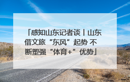 感知山东记者谈丨山东借文旅“东风”起势 不断塑强“体育+”优势