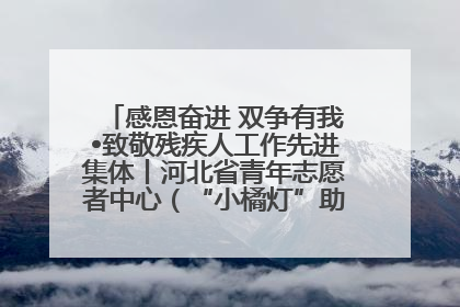 感恩奋进 双争有我•致敬残疾人工作先进集体丨河北省青年志愿者中心（“小橘灯”助残接力计划实施团队）：用温暖陪伴，守护特殊孩子成长