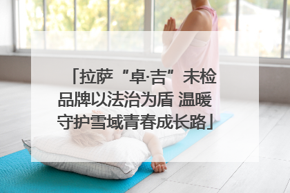 拉萨“卓·吉”未检品牌以法治为盾 温暖守护雪域青春成长路