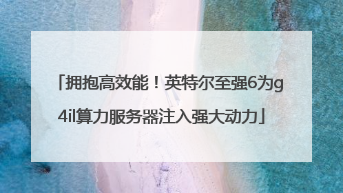拥抱高效能！英特尔至强6为g4il算力服务器注入强大动力