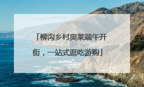 柳沟乡村奥莱端午开街，一站式逛吃游购