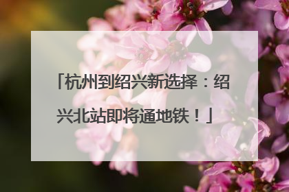 杭州到绍兴新选择：绍兴北站即将通地铁！