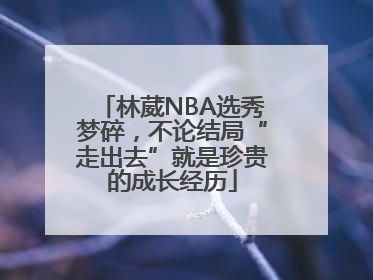 林葳NBA选秀梦碎，不论结局“走出去”就是珍贵的成长经历