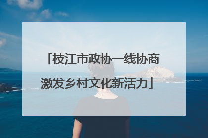 枝江市政协一线协商激发乡村文化新活力