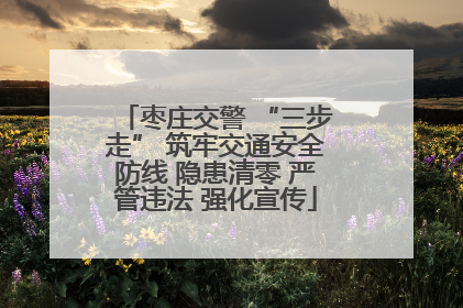 枣庄交警 “三步走” 筑牢交通安全防线 隐患清零 严管违法 强化宣传
