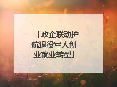 政企联动护航退役军人创业就业转型