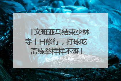 文班亚马结束少林寺十日修行，打球吃斋练拳样样不落