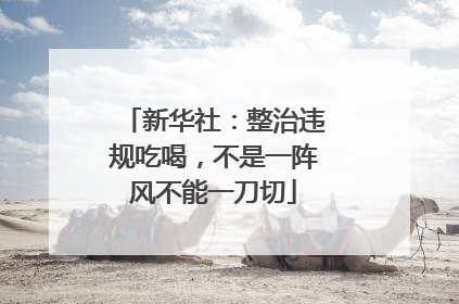 新华社：整治违规吃喝，不是一阵风不能一刀切