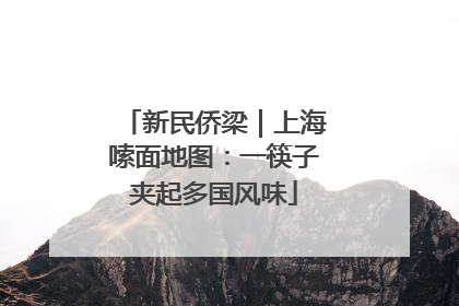 新民侨梁｜上海嗦面地图：一筷子夹起多国风味