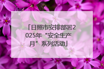 日照市安排部署2025年“安全生产月”系列活动