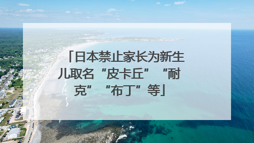 日本禁止家长为新生儿取名“皮卡丘”“耐克”“布丁”等