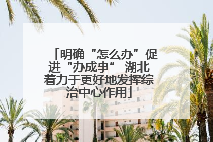 明确“怎么办”促进“办成事” 湖北着力于更好地发挥综治中心作用