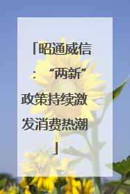 昭通威信：“两新”政策持续激发消费热潮
