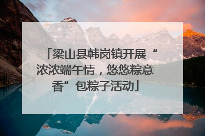 梁山县韩岗镇开展“浓浓端午情，悠悠粽意香”包粽子活动