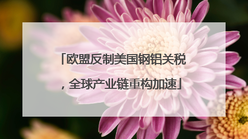 欧盟反制美国钢铝关税，全球产业链重构加速