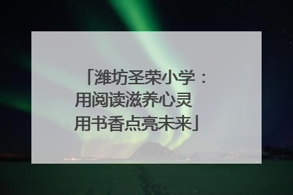 潍坊圣荣小学：用阅读滋养心灵 用书香点亮未来