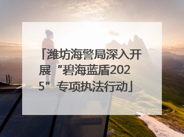 潍坊海警局深入开展“碧海蓝盾2025”专项执法行动