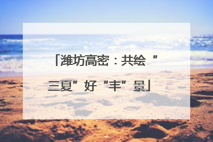 潍坊高密：共绘“三夏”好“丰”景