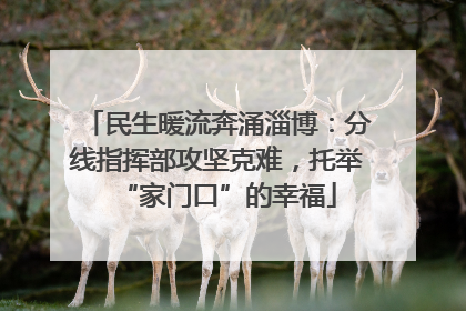 民生暖流奔涌淄博：分线指挥部攻坚克难，托举“家门口”的幸福