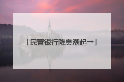 民营银行降息潮起→