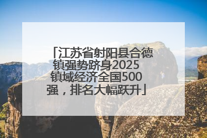 江苏省射阳县合德镇强势跻身2025镇域经济全国500强，排名大幅跃升