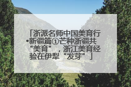 浙派名师中国美育行•新疆篇①芒种浙疆共“美育”，浙江美育经验在伊犁“发芽”