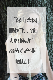 深山金凤振翅飞，钱大妈推动宁都黄鸡产业崛起