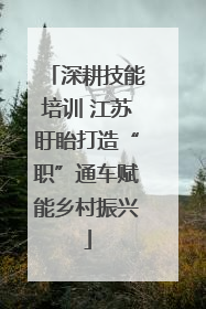 深耕技能培训 江苏盱眙打造“职”通车赋能乡村振兴