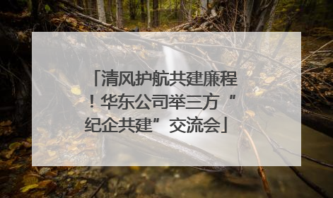清风护航共建廉程！华东公司举三方“纪企共建”交流会