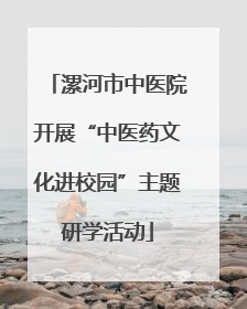漯河市中医院开展“中医药文化进校园”主题研学活动