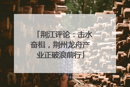 荆江评论：击水奋楫，荆州龙舟产业正破浪前行